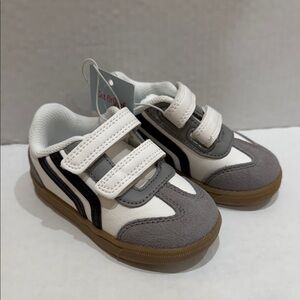 Cat & Jack White, Gray, and Black Kids Sneakers